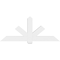 Ekena Millwork Kennewick Architectural Grade PVC Gable Bracket, 72"W x 30"H x 4"D x 6"F, 10/12 Pitch GBP072X30X0406KEN00 - alternate 4